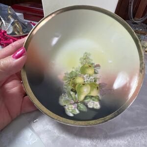 Three Crown China  bowl pears Schilde of Roschutz , Thuringia Germany